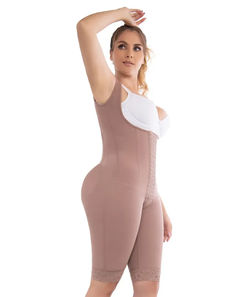 Faja de alta compresión con varillas para moldear cintura y abdomen